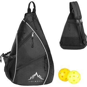 Pickleball Bag-Adjustable Pickleball,Tennis,Racketball Sling Bag-Pickleball